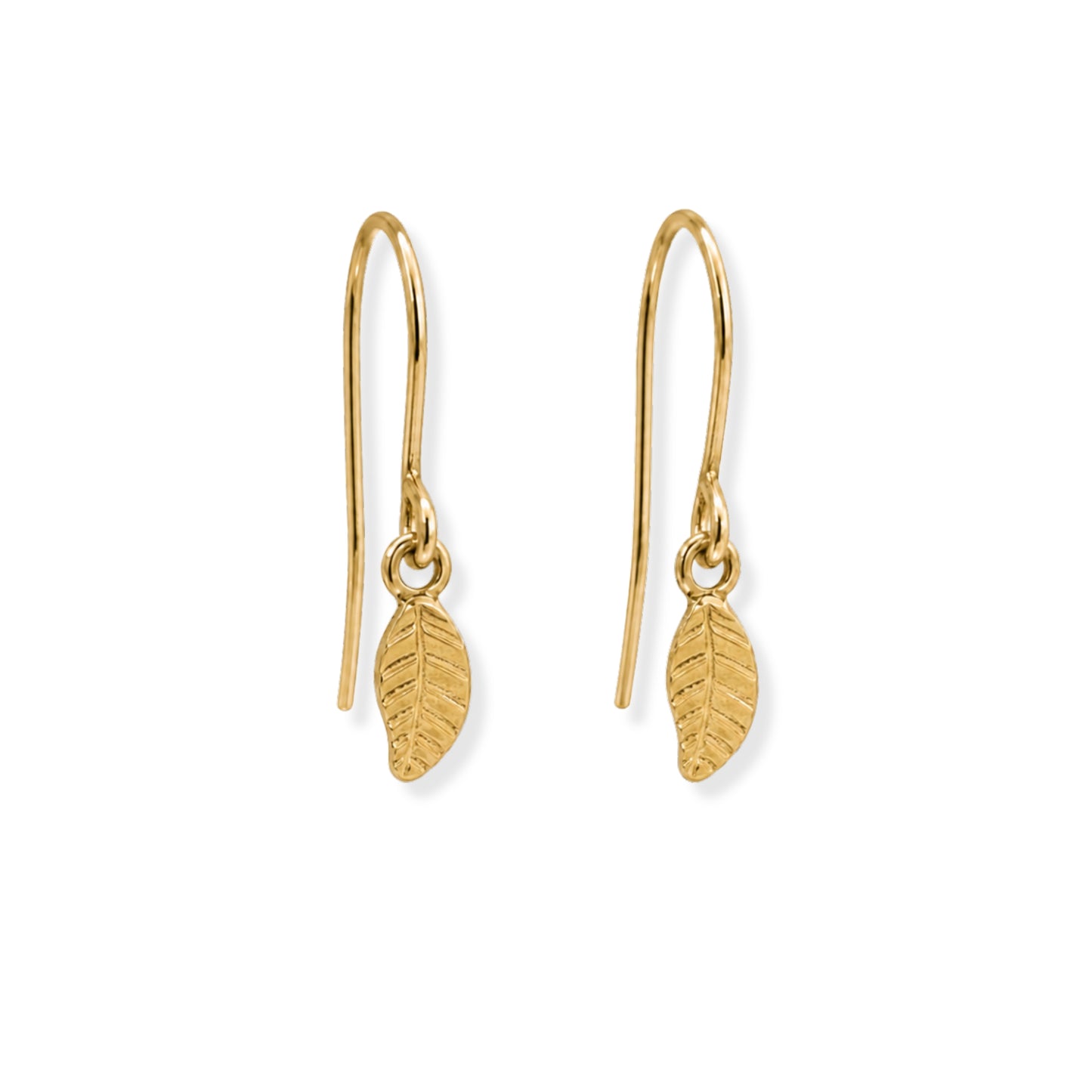 Little Leaf Drop Earrings 18K Gold