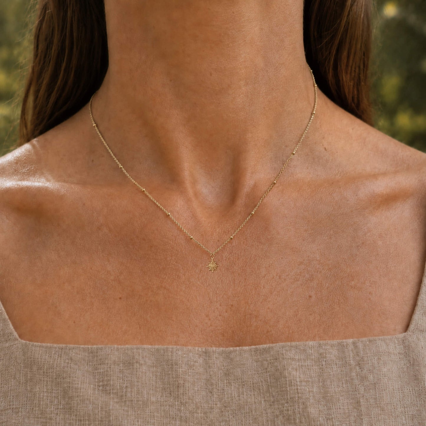 Starburst Necklace 18K Gold