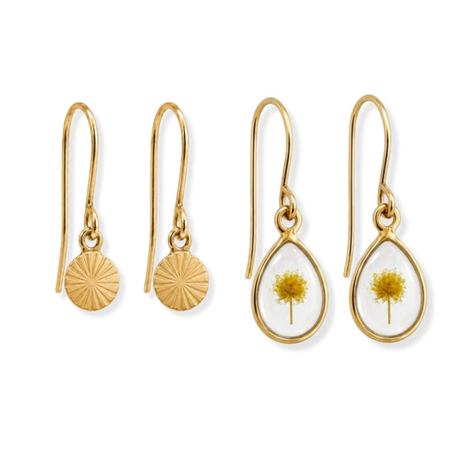 Wattle Drop Earring Stacker Set