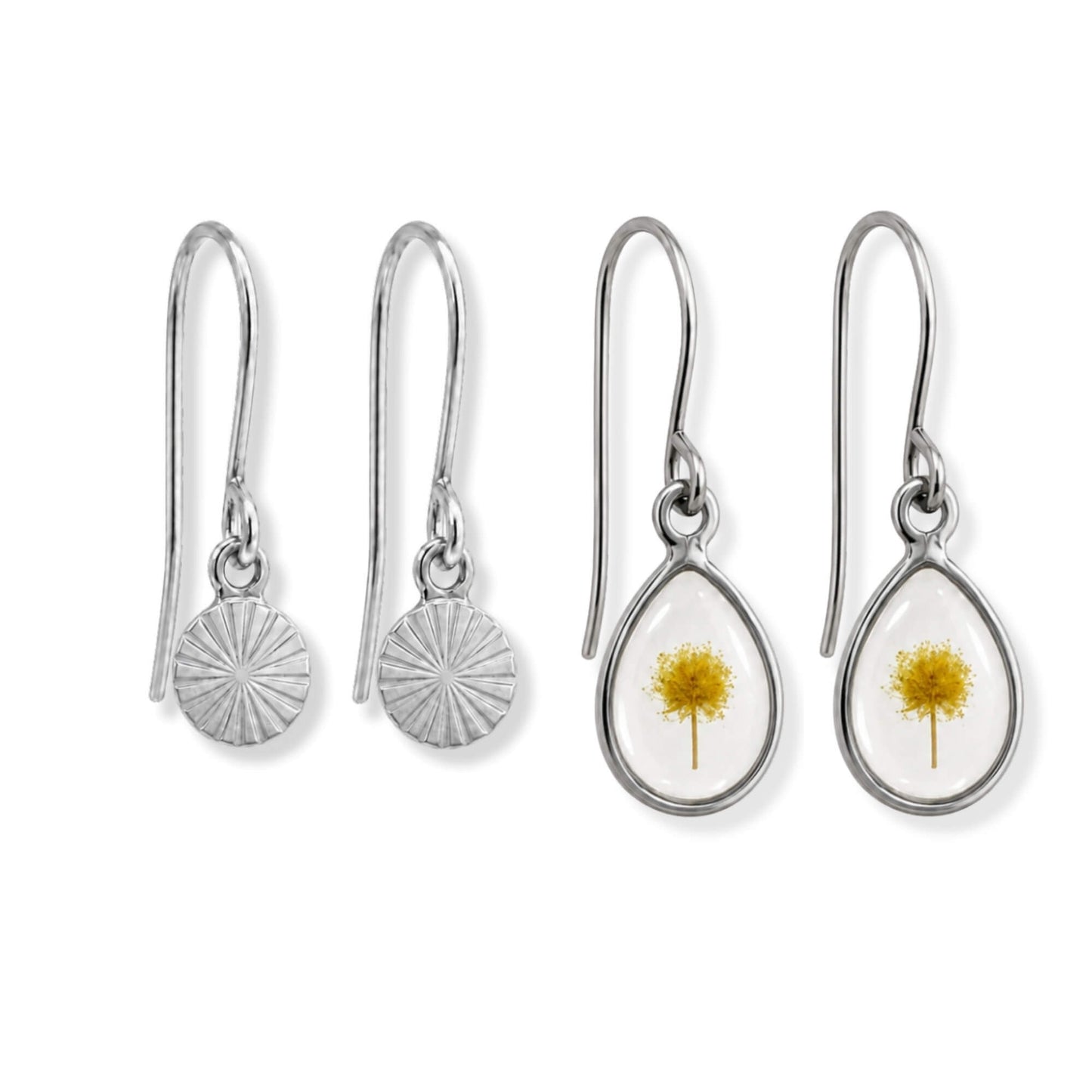 Wattle Drop Earrings Stacker Set