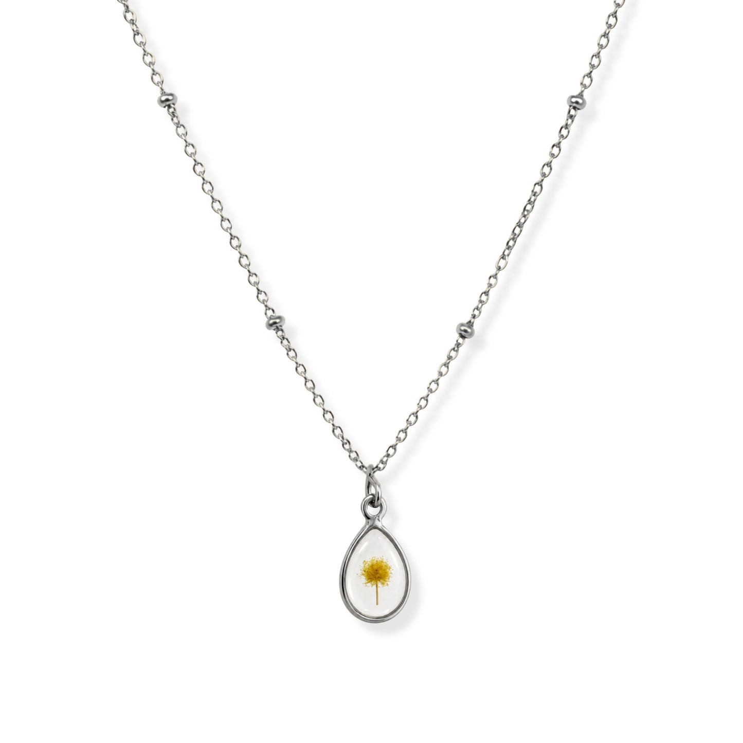 Wattle Necklace Polished Steel