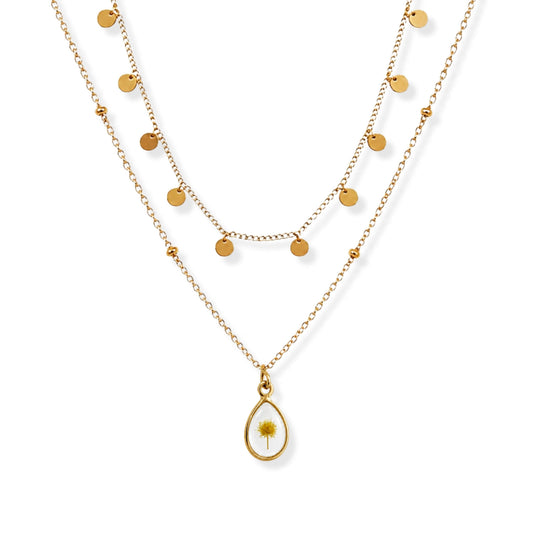 Wattle Necklace Set 18K Gold